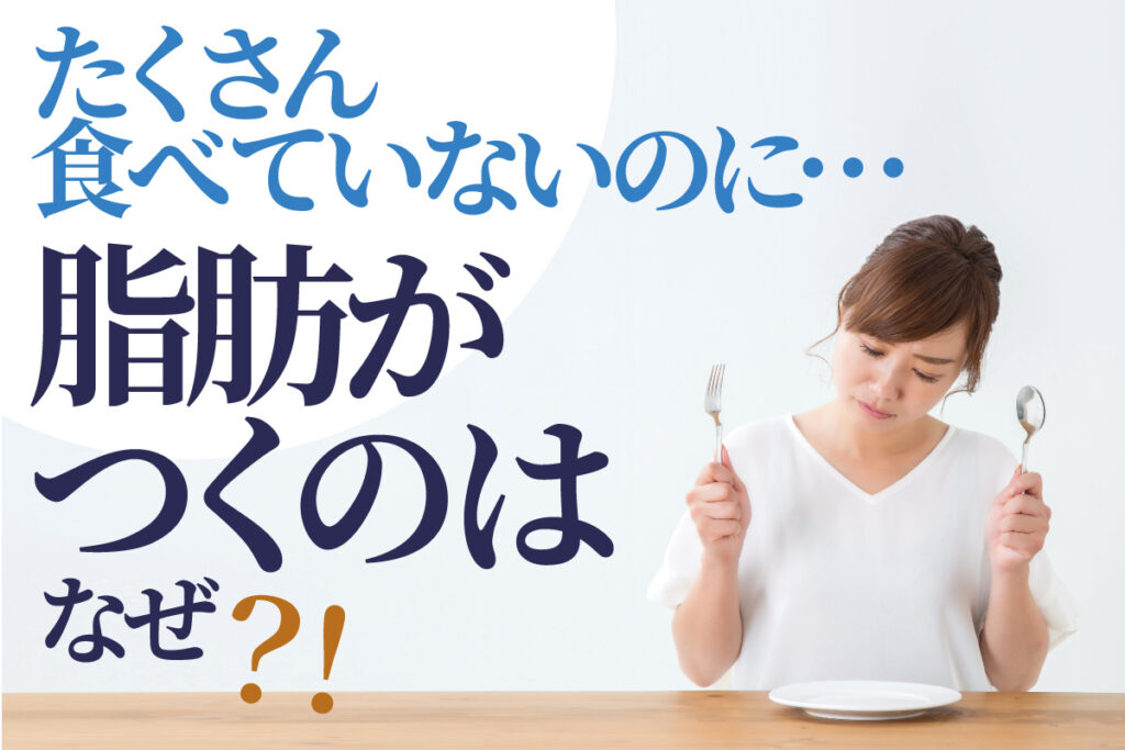 たくさん食べていないのに…脂肪がつくのはなぜ？！